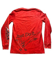 Load image into Gallery viewer, Nike Shirt Adult Small Red Authentically Distorted Lightweight Just Do It Mens