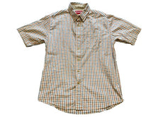Load image into Gallery viewer, Wrangler Shirt Mens Small Checked Button Down Casual Western Short Sleeve