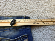 Load image into Gallery viewer, Southpole Jeans Womens 7 (28x21) Blue Straight Leg Stretch Embellished Pockets