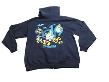 Load image into Gallery viewer, Disney Parks Sweatshirt Adult Large Navy 2019 Mickey Mouse & Friends Hoodie Mens