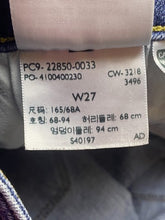 Load image into Gallery viewer, Levis Jeans Womens Medium 27x26 721 High Rise Skinny Raw Hem Denim Pants Ladies
