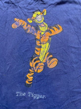 Load image into Gallery viewer, VTG Tigger Shirt Adult Extra Large Navy Stripes Springs Bounce Disney Tiger Mens