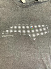 Load image into Gallery viewer, Google Fiber Shirt Womens Large Dark Gray Fiber Is Coming Internet Cable Promo