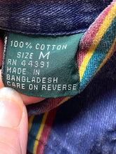 Load image into Gallery viewer, VTG Timber Trail Shirt Adult Medium Blue Striped Button Up Pocket Casual Mens