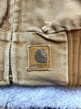 Load image into Gallery viewer, Vintage Carhartt Jacket Adult 4XL Tan Zip Bomber Detroit Style Quilt Lined Chore