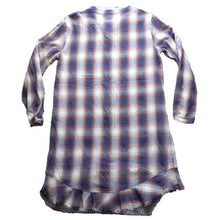 Load image into Gallery viewer, Anthropologie Dress Womens Small Plaid Henley Buttons Shirt Cloth & Stone Ladies