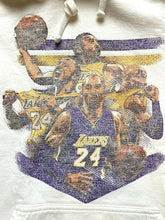 Load image into Gallery viewer, Kobe Bryant Sweatshirt Adult Small White Lakers Dynasty Basketball Hoodie Mens