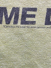 Load image into Gallery viewer, VTG Can't by Me Love Shirt Womens Medium Green Cropped 90s Lennon McCartney Lady
