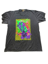 Load image into Gallery viewer, VTG Rock N' Roll Shirt Womens Large Lumo Girl Guitar Glow in The Dark 90s Ladies