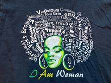 Load image into Gallery viewer, I am Woman Shirt Womens Extra Large Empowering Strong Queen Spell Out Ladies