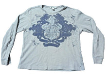 Load image into Gallery viewer, Kenneth Cole Shirt Womens Large Thermal Streetwear Affliction Look Pullover