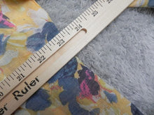 Load image into Gallery viewer, Zac & Rachel Shirt Womens 1X Yellow Smocked AOP Flower Boho Plus Rayon Ladies