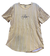 Load image into Gallery viewer, Hollister Shirt Mens Extra Large Yellow White Stripe Script Spell Out Casual