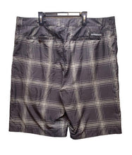 Load image into Gallery viewer, Quiksilver Amphibian Shorts Mens 40 Black Plaid Surf Fishing Swim Outdoors