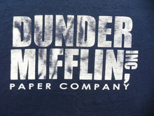 Load image into Gallery viewer, Office Dunder Mifflin Inc Paper Company Shirt Adult Medium Distresses Logo Mens