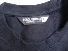 Load image into Gallery viewer, Rebel Minds Shirt Womens Large Black Love Ignited Grunge Gothic Streetwear Lady