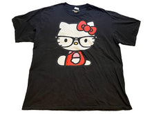 Load image into Gallery viewer, Hello Kitty Shirt Womens 2XL Black Sanrio Bow Academia Plus Casual Streetwear