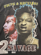 Load image into Gallery viewer, Young and Reckless Shirt Adult Medium Black 21 Savage AKA The Reaper Mens