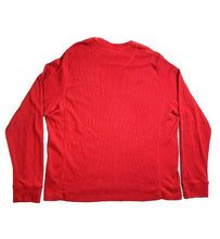 Load image into Gallery viewer, IZOD Shirt Adult 2XLT Red Waffle Knit Thermal Crew Neck Embroidered Logo Mens