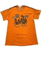 Load image into Gallery viewer, TROEG-A TOGA Party Shirt Adult Medium Orange Ancient Greek Silhouette Mens