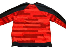 Load image into Gallery viewer, Puma Sweatshirt Mens 2XL Red and Black Color Block Athleisure Pullover Crew Neck