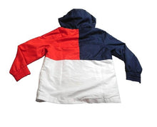Load image into Gallery viewer, FILA Jacket Adult Medium Navy Red White Popover Windbreaker Lightweight Mens