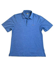Load image into Gallery viewer, Greg Norman Shirt Adult Medium Blue Play Dry Shark Performance Golf Polo Mens