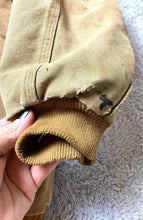 Load image into Gallery viewer, Vintage Carhartt Jacket Adult 4XL Tan Zip Bomber Detroit Style Quilt Lined Chore