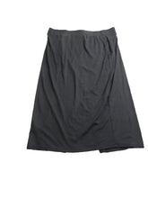 Load image into Gallery viewer, Intempo Skirt Womens 2X Black Buttons Slit Pencil Midi Nylon Stretch Plus Ladies