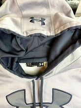 Load image into Gallery viewer, Under Armour Sweatshirt Adult Large Gray Big Logo Storm Fleece Hoodie Mens
