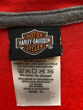 Load image into Gallery viewer, Harley Davidson Shirt Womens Extra Large Red Motorcycles Henley Biker Mt. Cheaha