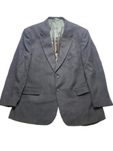 Load image into Gallery viewer, Evan Picone Suit Coat Mens 46R Black Single Breasted Camel Hair Sport Blazer