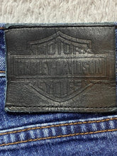 Load image into Gallery viewer, Harley Davidson Jeans Womens 8P (30x28) Blue Bootcut Motorcycles Biker Denim