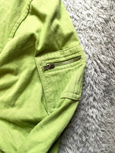 Load image into Gallery viewer, Onque Jacket Womens Large Keylime Green Button Front Zip Pocket Casuals Ladies