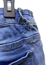 Load image into Gallery viewer, Between Us Jeans Women 14 (32x26) DISTRESSED Stretch Medium Wash Straight Leg