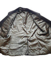 Load image into Gallery viewer, Evan Picone Suit Coat Mens 46R Black Single Breasted Camel Hair Sport Blazer