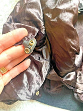 Load image into Gallery viewer, Vintage Rolls Royce Jacket Adult Extra Large Black Snaps Satin Light Up Car Mens