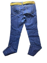 Load image into Gallery viewer, City Streets Jeans Womens 11 (33x29) Tapered Spandex Stretch Denim with Belt