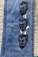 Load image into Gallery viewer, Broken Promises Jeans Womens 30x33 Denim Bad Habits Splatter Ultra Slim Stretch