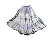 Load image into Gallery viewer, Ocean Breeze Dress Womens Free Size Purple Tie Dye Boho Asymmetric Flared Rayon