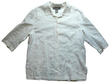 Load image into Gallery viewer, Norton McNaughton Shirt Womens PL Linen Button Up Blouse Collared Petite Lady
