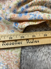 Load image into Gallery viewer, VTG Handmade Shirt Womens Extra Large Peach Blue AOP Flower Hippie Peasant