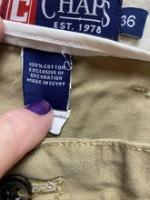 Load image into Gallery viewer, Chaps Shorts Adult 36 Khaki Pleated Chino Golf Outdoor 6" Inseam Sporty Mens