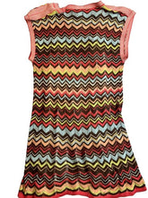 Load image into Gallery viewer, BCBG Maxazria Dress Womens Medium Rainbow Azlearedco Knit A-Line Short Ladies