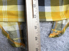 Load image into Gallery viewer, Riley & James Shirt Womens 3X Yellow Black Button Up Tie Blouse Plus Ladies