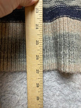 Load image into Gallery viewer, Knox Rose Sweater Womens Medium Peach Gray Oversized Waterfall Fringe Cardigan