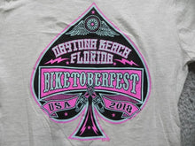 Load image into Gallery viewer, Biketoberfest Shirt Womens Large Daytona Beach Florida USA 2018 Spades Ladies