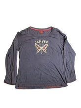 Load image into Gallery viewer, Denver Colorado Shirt Womens 2XL XXL Navy Butterfly Steam Powered Premium 51
