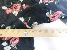 Load image into Gallery viewer, Torrid Shirt Womens 3 3X Lattice V-Neck Hi Low Blouse Floral Black Boho Casual