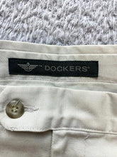 Load image into Gallery viewer, Dockers Pants Adult 38x32 Beige Straight Leg Flat Front Trouser Casual Mens